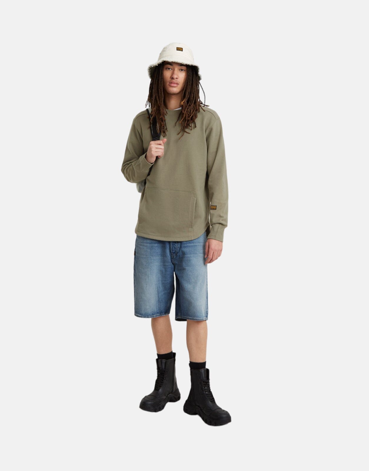 G-Star RAW Stepped Hem Relaxed Sweatshirt - Subwear