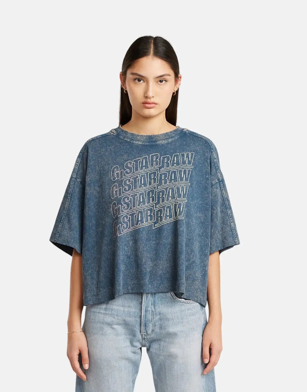 G-Star RAW Washed Multi Logo Oversized T-Shirt - Subwear