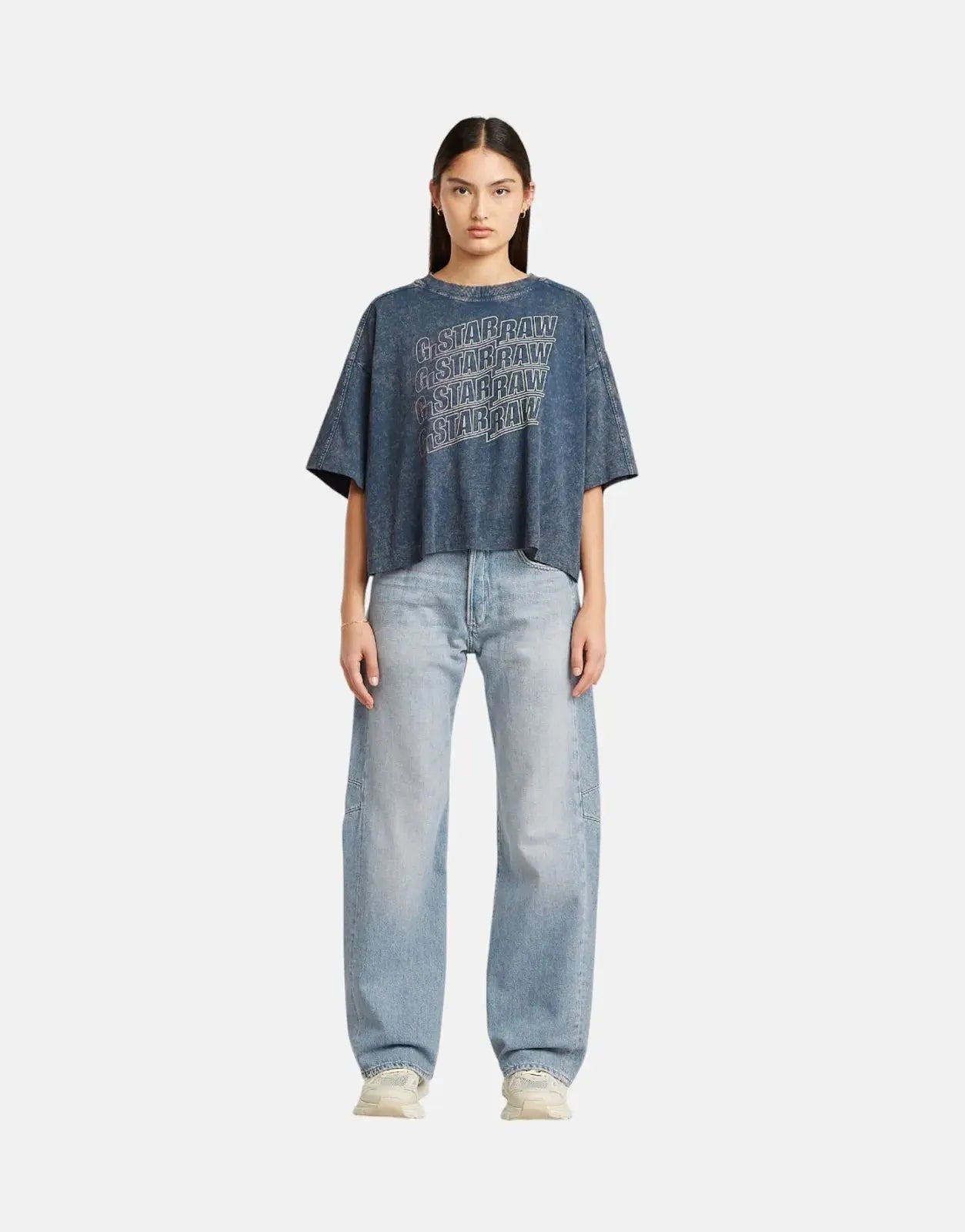 G-Star RAW Washed Multi Logo Oversized T-Shirt - Subwear