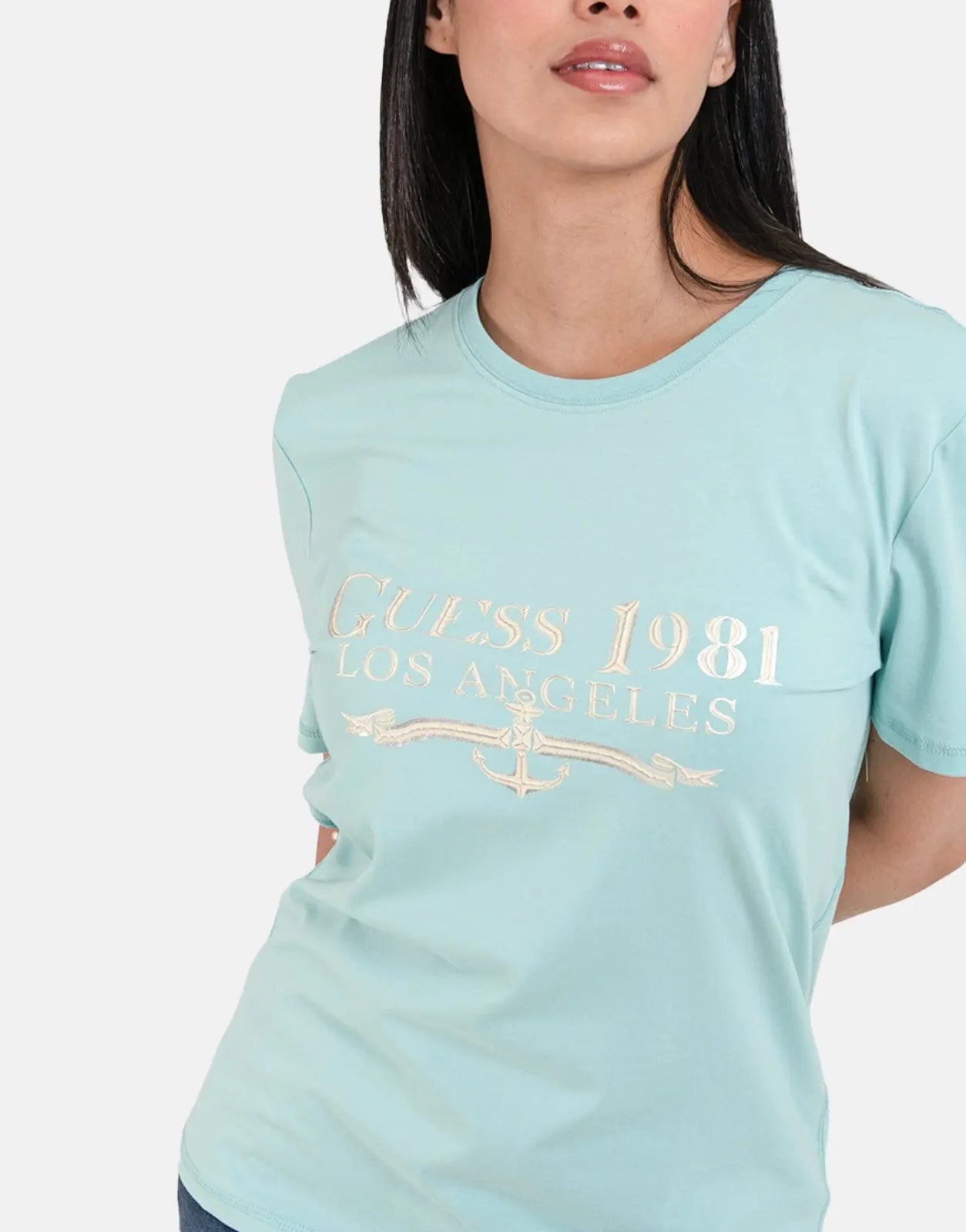 Guess 1981 Crew Neck Blue T-Shirt - Subwear