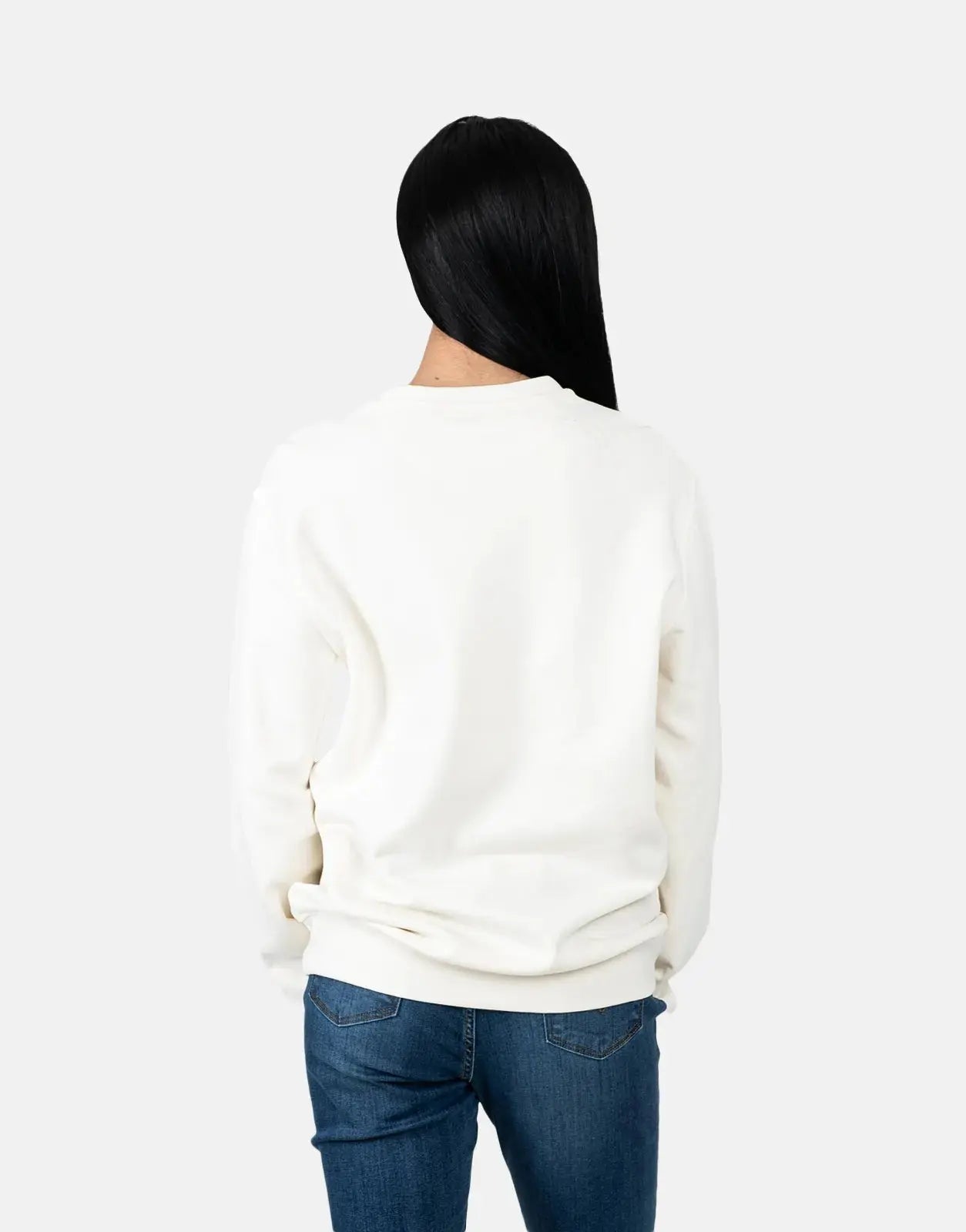 Guess Basic Logo Cream Sweatshirt - Subwear