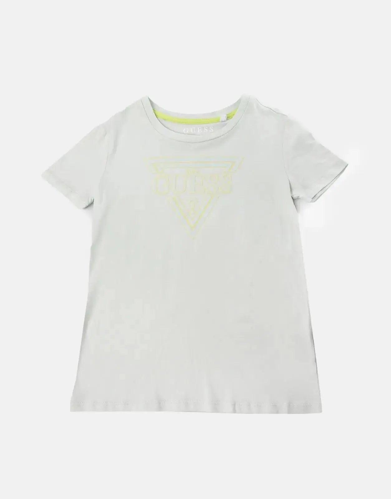 Guess Kids SS Raised Triangle Crew Grey T-Shirt - Subwear