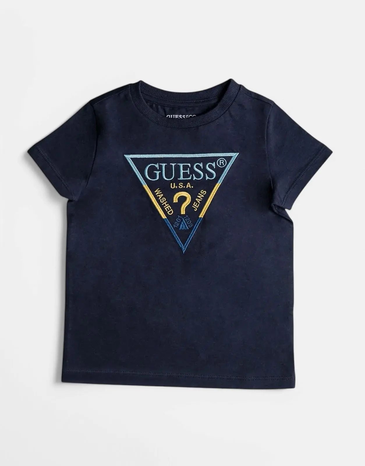 Guess Kids Short Sleeve Navy T-Shirt - Subwear