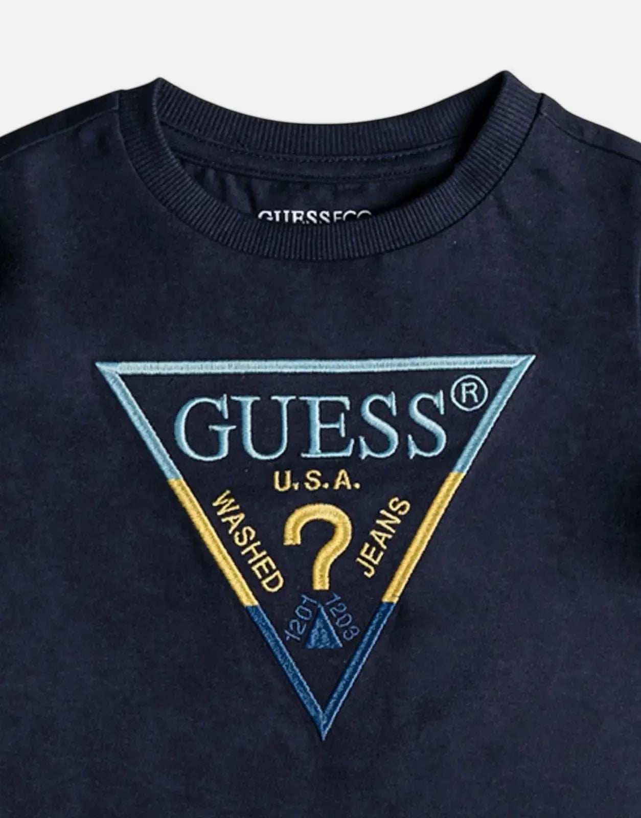 Guess Kids Short Sleeve Navy T-Shirt - Subwear