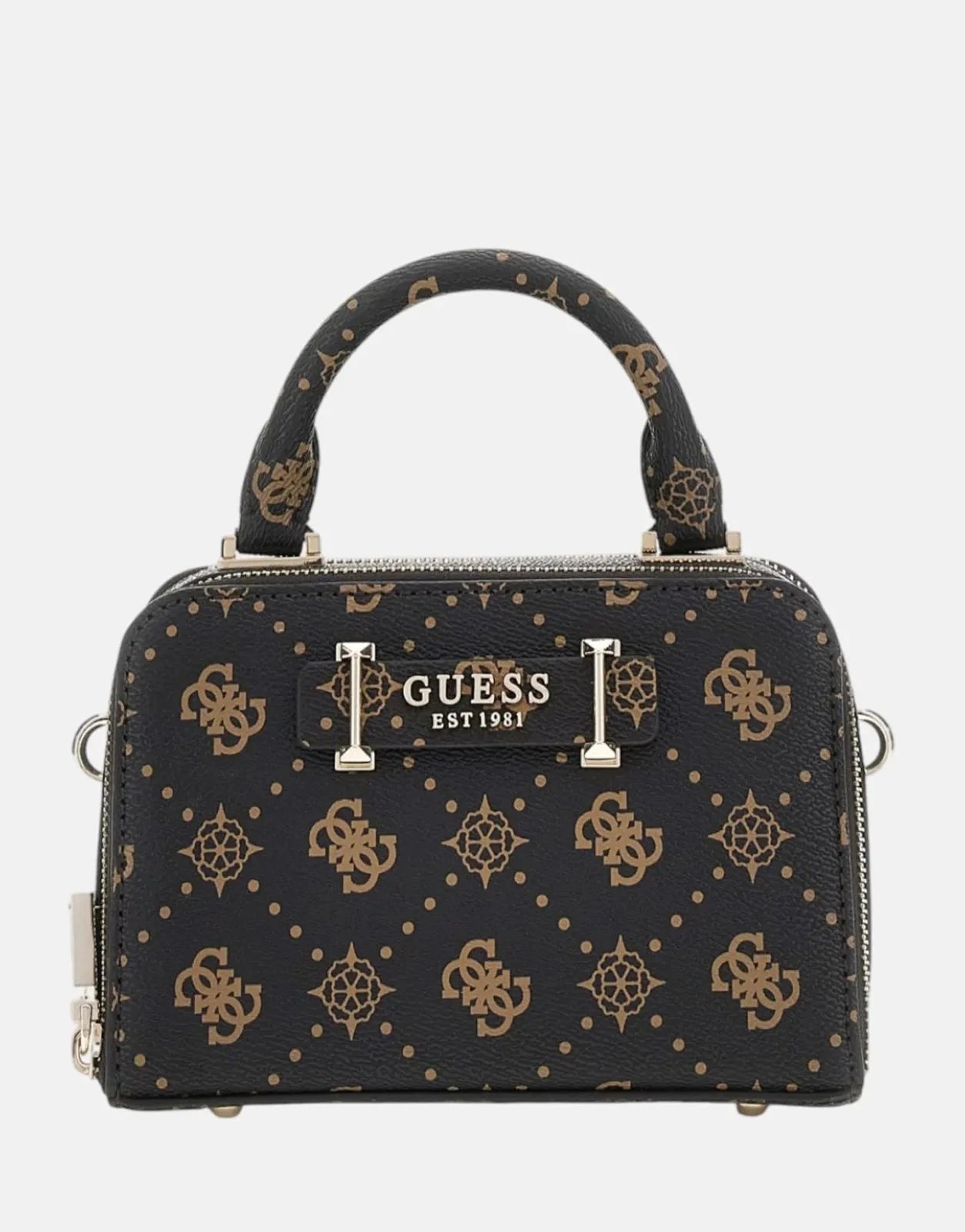 Guess Silia Mini ESL Brown Satchel Bag - Subwear