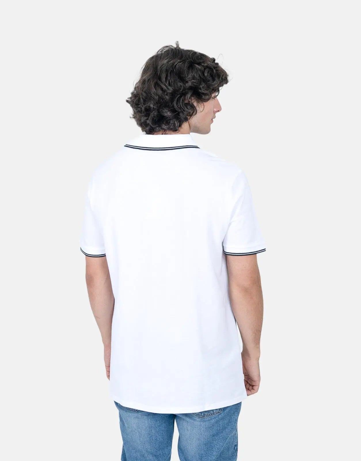 Guess Tipped Core White Polo Shirt - Subwear