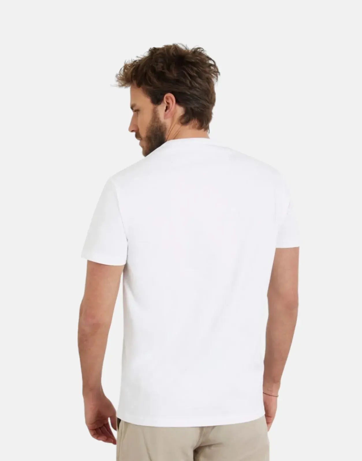 Guess Triangle Embro White T-Shirt - Subwear