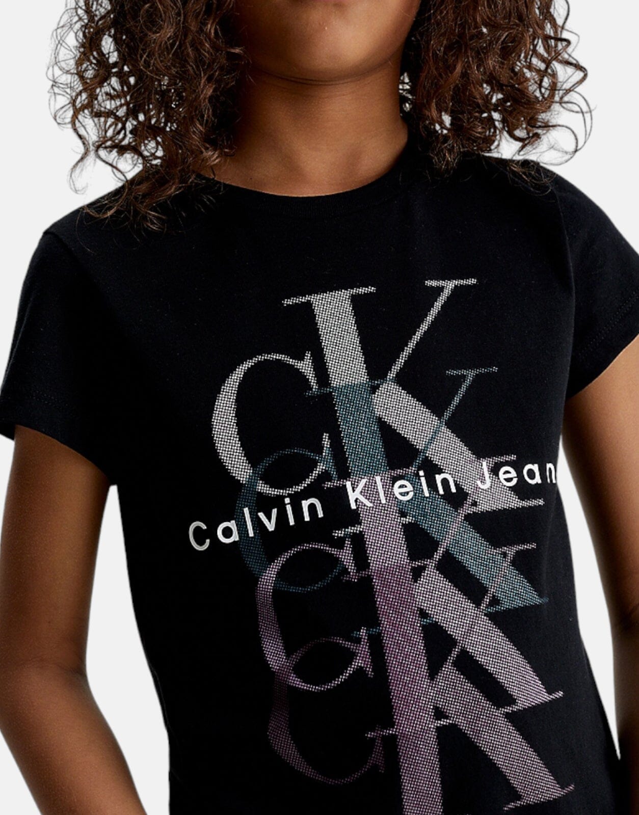 Calvin Klein Kids Multi Monogram Black T-Shirt - Subwear