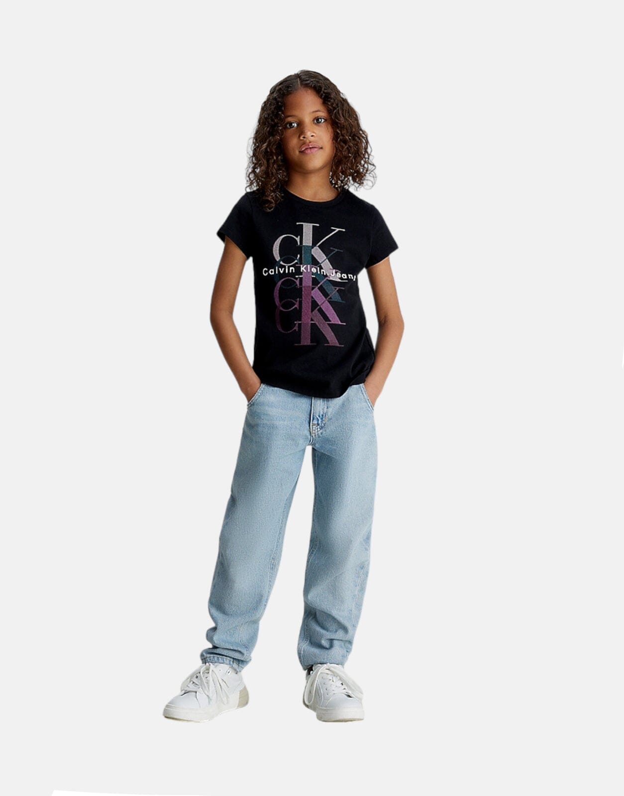 Calvin Klein Kids Multi Monogram Black T-Shirt - Subwear