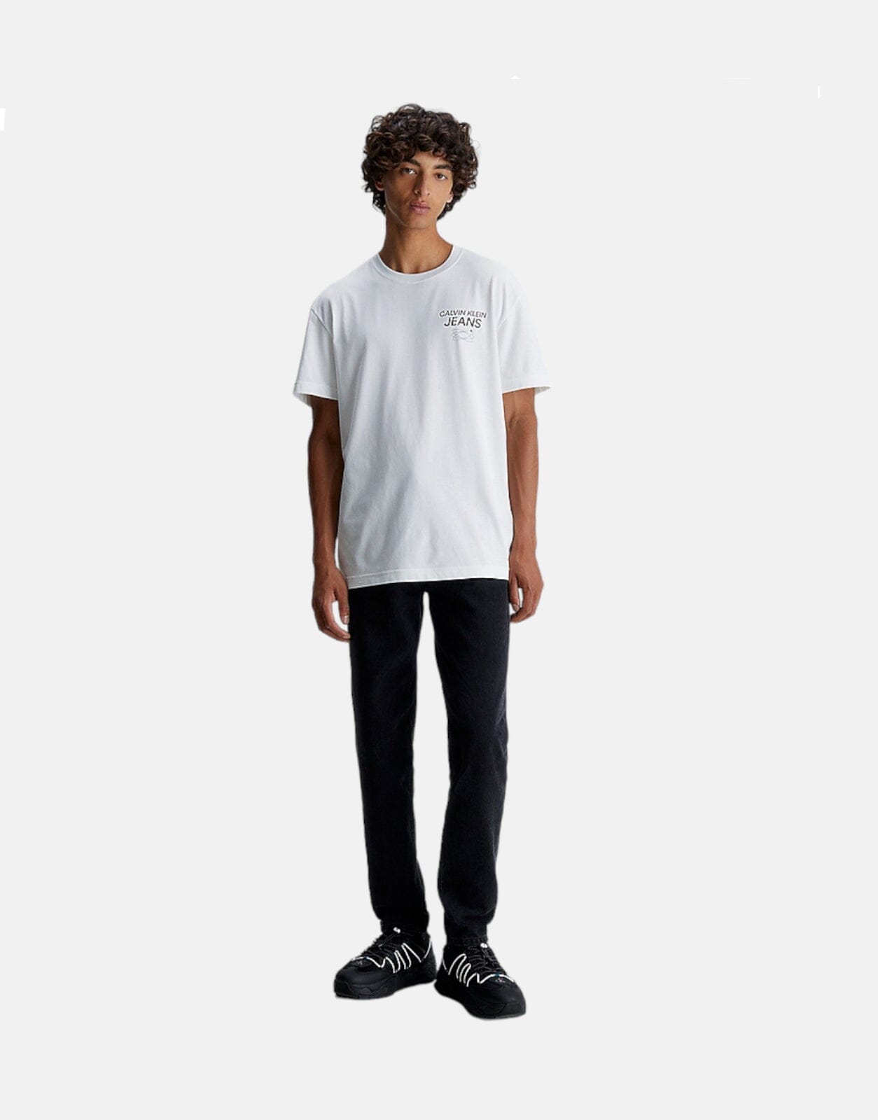 Calvin Klein Future Galaxy Graphic White T-Shirt - Subwear