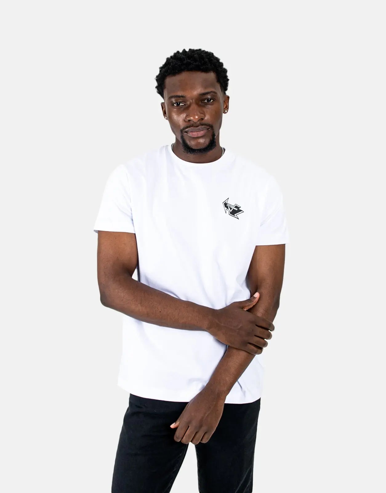 Les Hommes Arrow Back Print White T-Shirt - Subwear