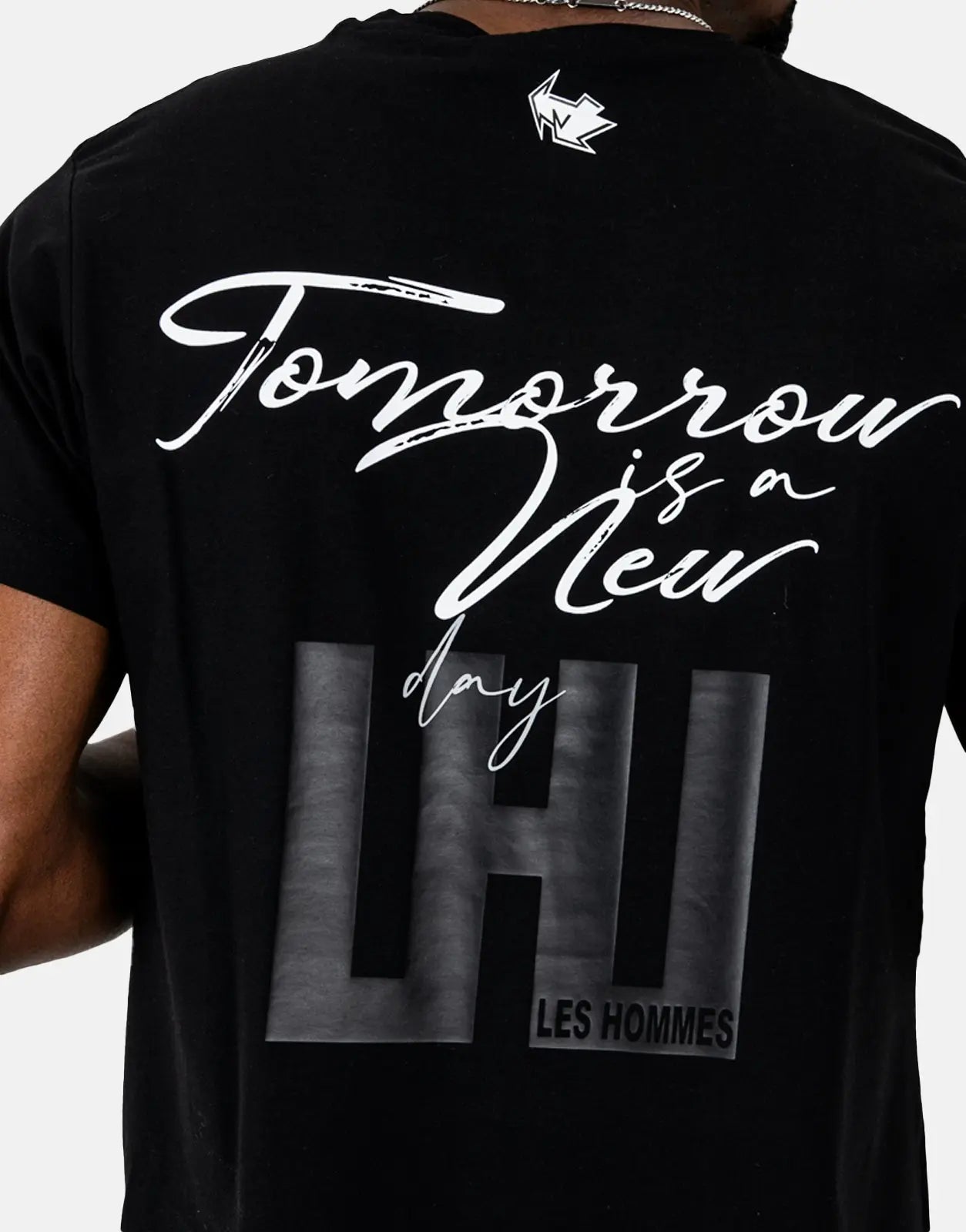 Les Hommes Box Print Black T-Shirt - Subwear