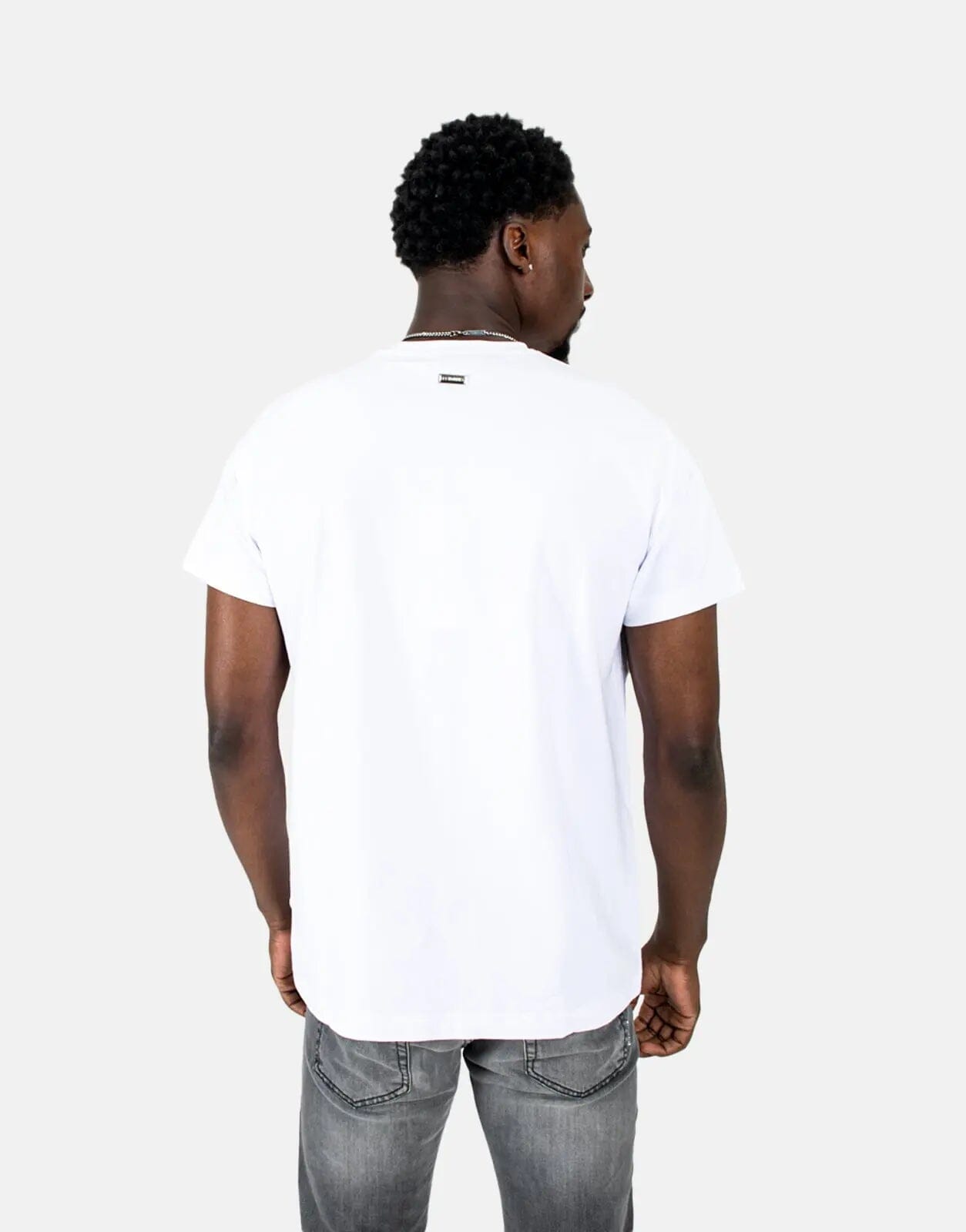 Les Hommes Centre Print White T-Shirt - Subwear