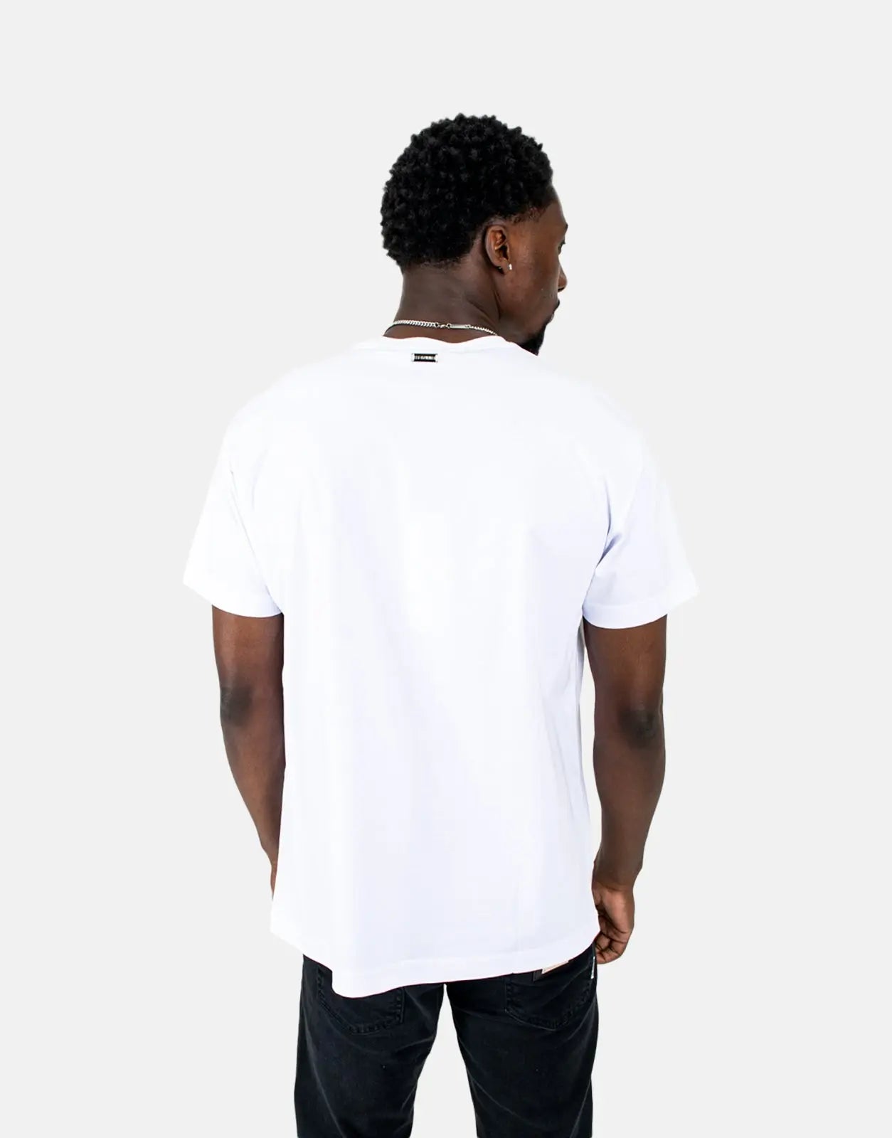 Les Hommes Graphic Print White T-Shirt - Subwear