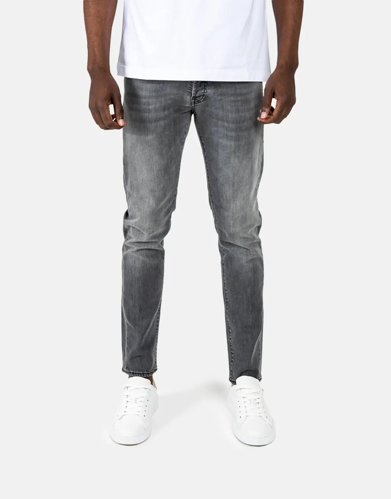 Les Hommes Grey Wash Slim Jeans - Subwear