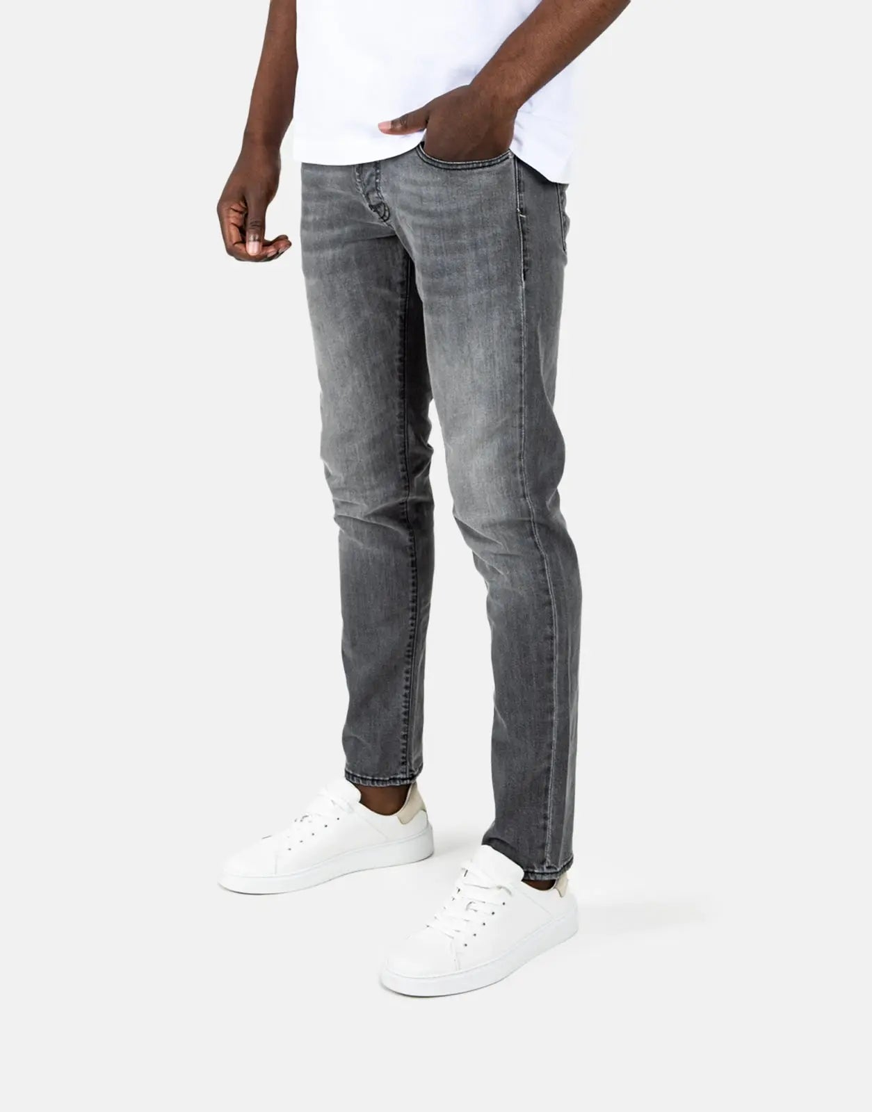 Les Hommes Grey Wash Slim Jeans - Subwear
