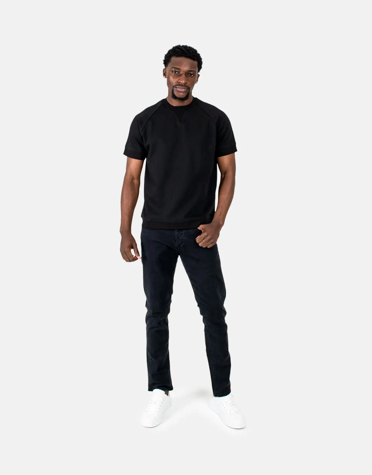 Les Hommes Heavyweight Black T-Shirt - Subwear