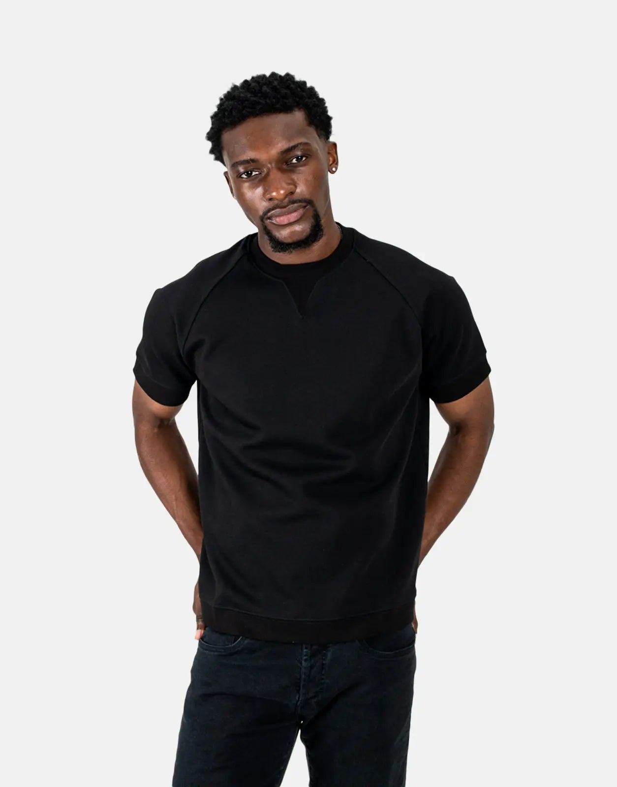 Les Hommes Heavyweight Black T-Shirt - Subwear