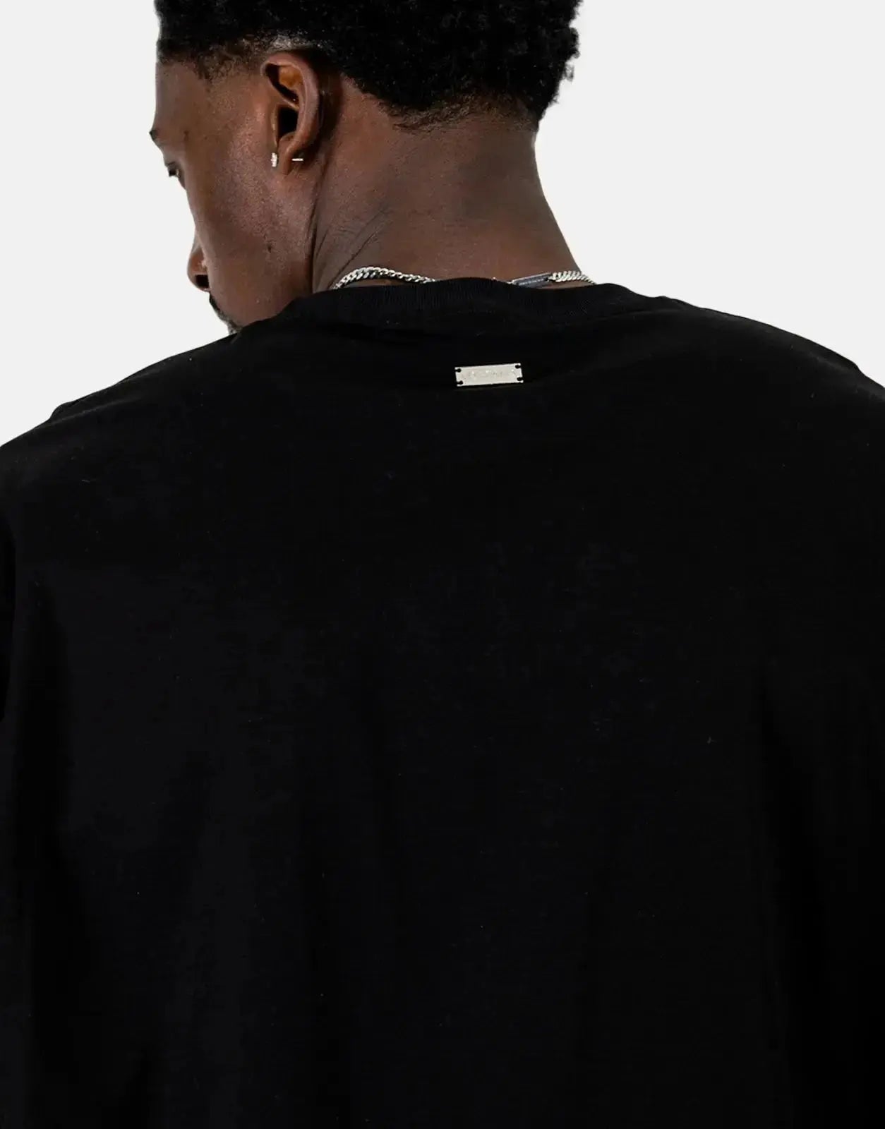 Les Hommes Shadow Graphic Black T-Shirt - Subwear