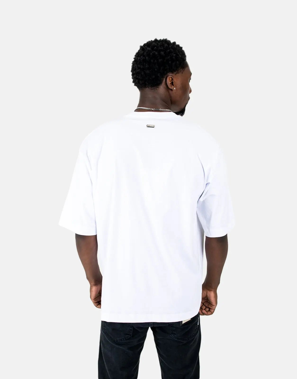 Les Hommes Shadow Graphic White T-Shirt - Subwear