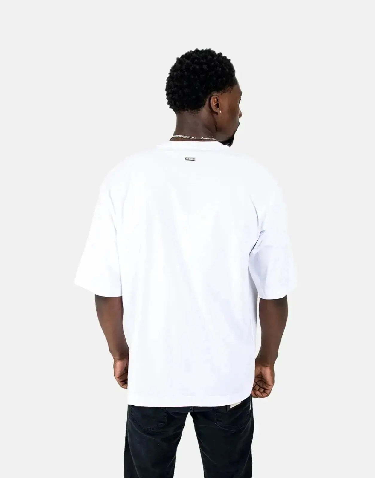 Les Hommes Shadow Graphic White T-Shirt - Subwear