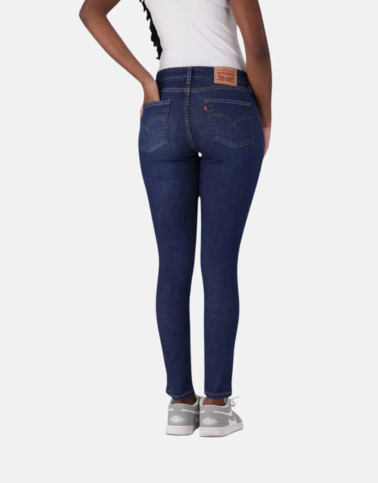 Levi's 721 High Rise Skinny Blue Wave Dark Jeans - Subwear