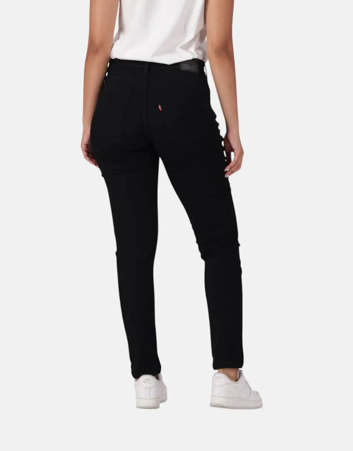 Levi's Curvy Hirise Super Skinny Black Saturation Jeans - Subwear