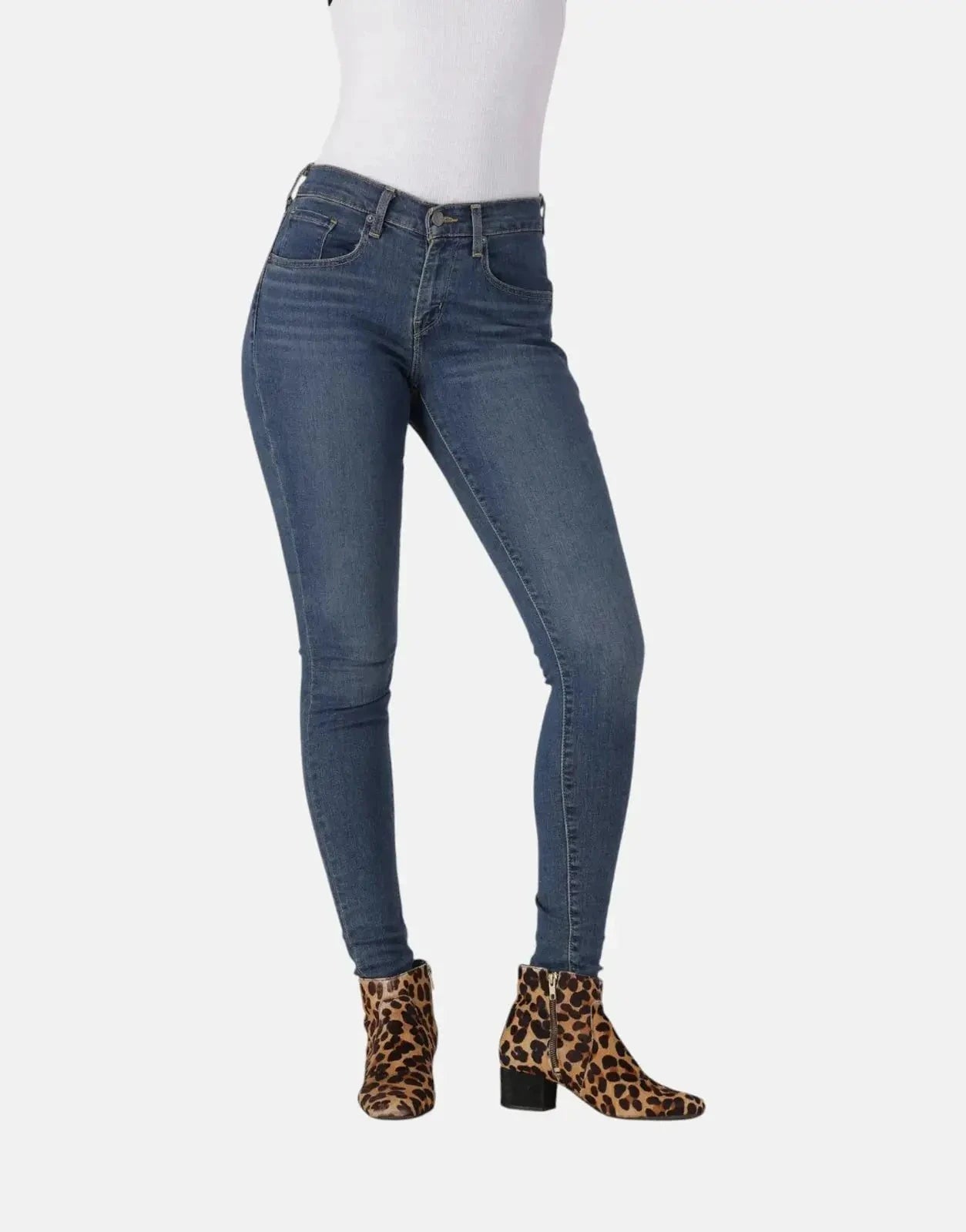 Levi's Curvy Super Skinny Zealous Blue Jeans - Subwear