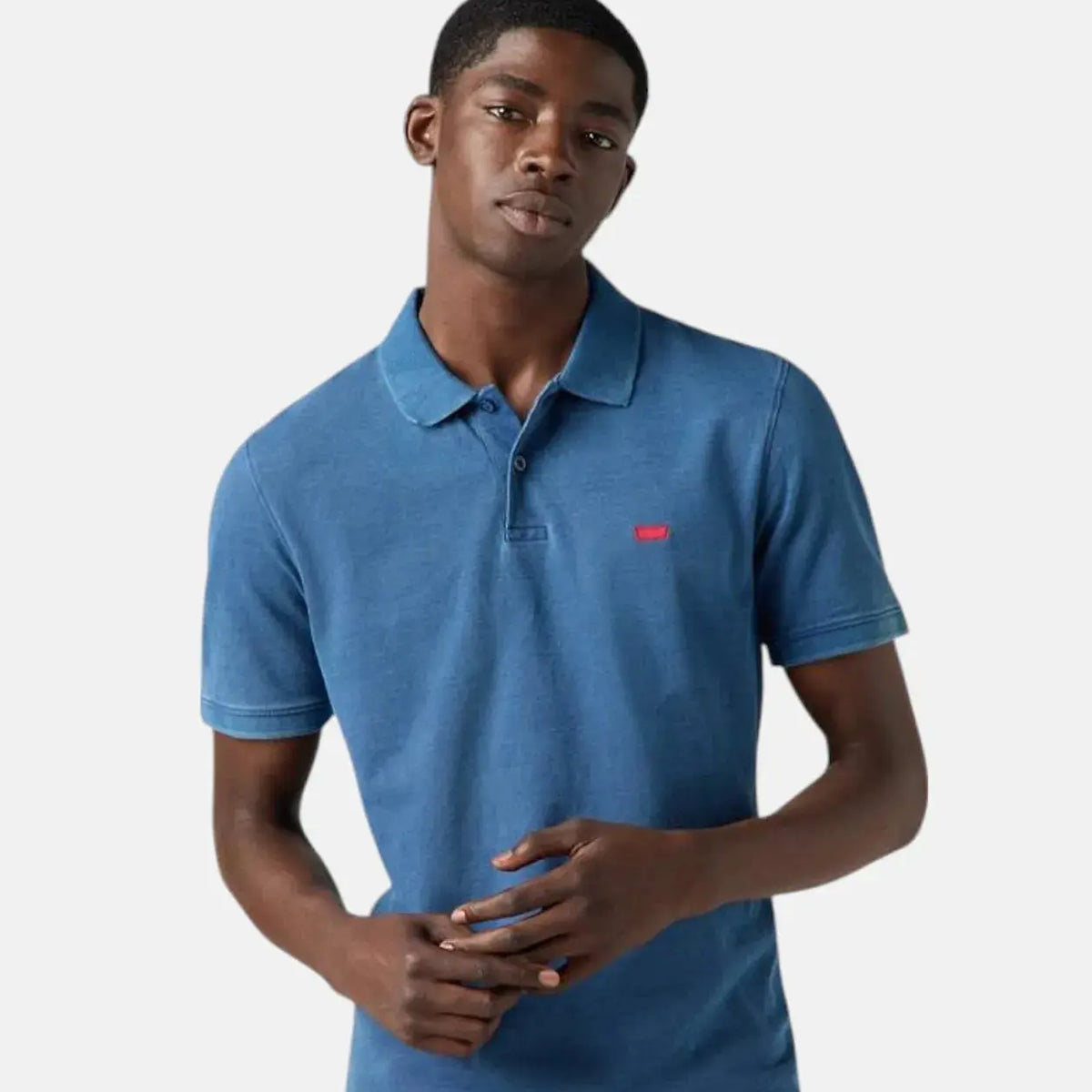 Levi's Slim Housemark Indigo Pique Polo Shirt