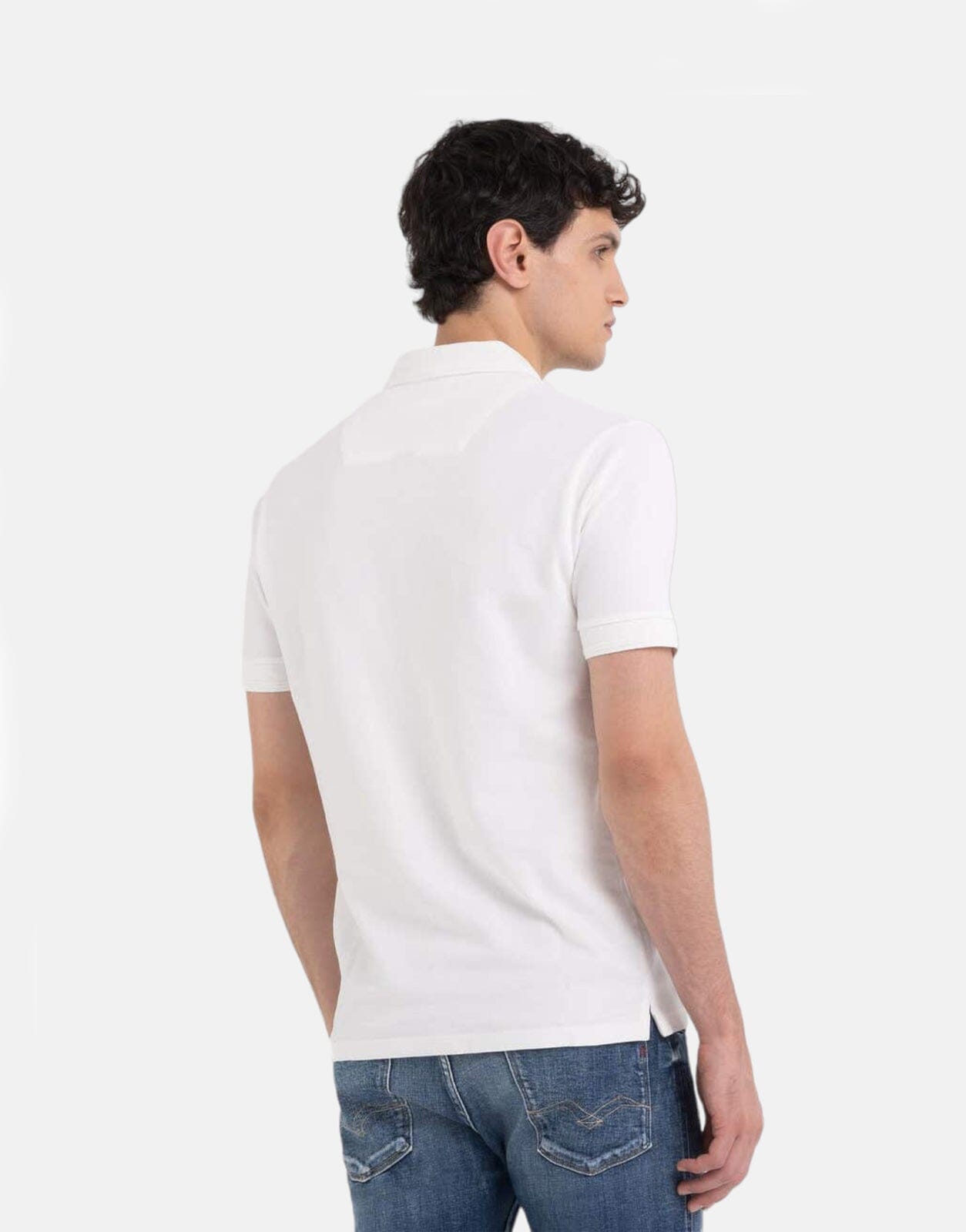 Replay Piqué White Polo Shirt - Subwear