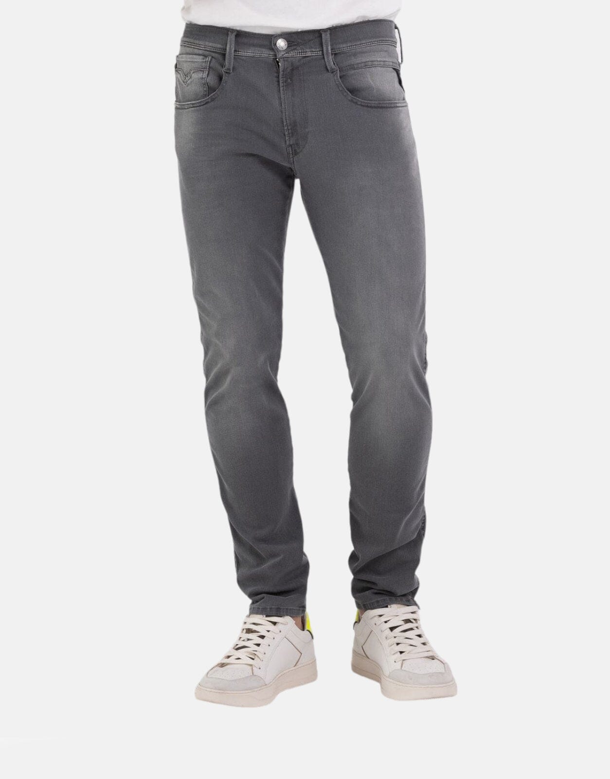 Replay Hyperflex Anbass Slim Fit Grey Jeans - Subwear