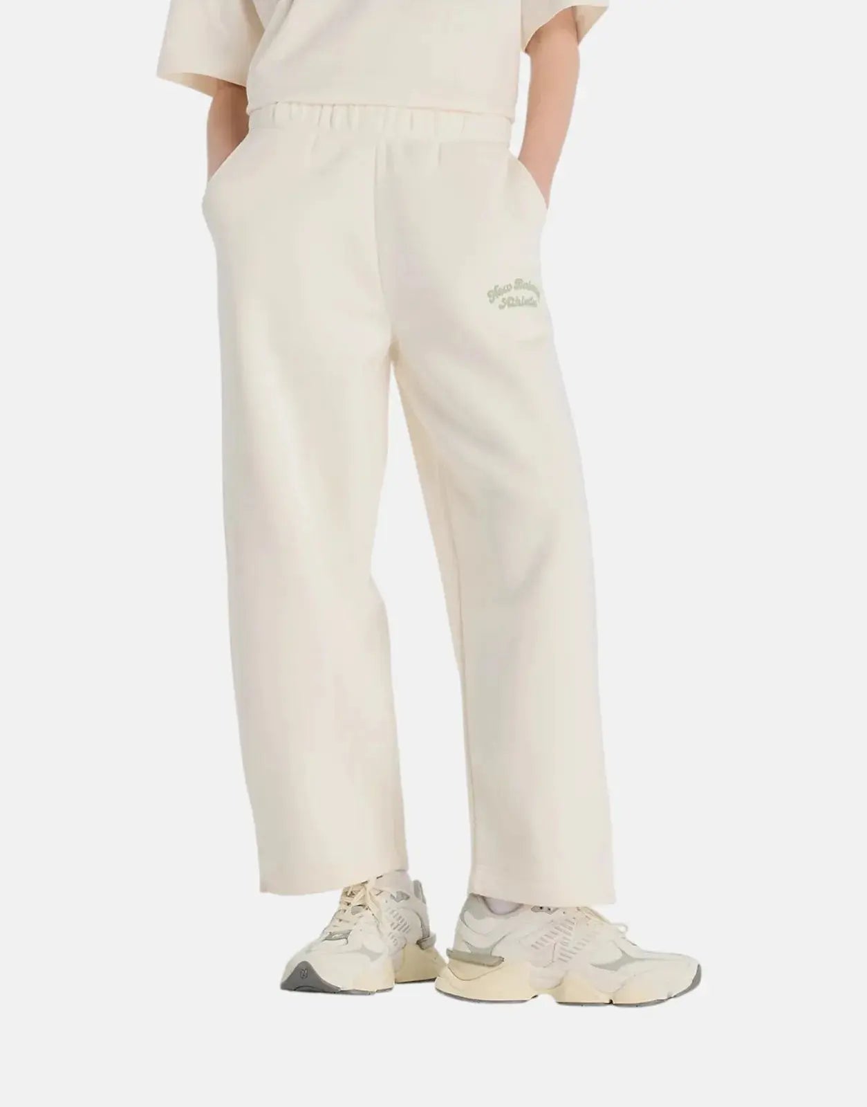 New Balance Linear Heritage Fleece Barrel Leg Permafrost Pants - Subwear