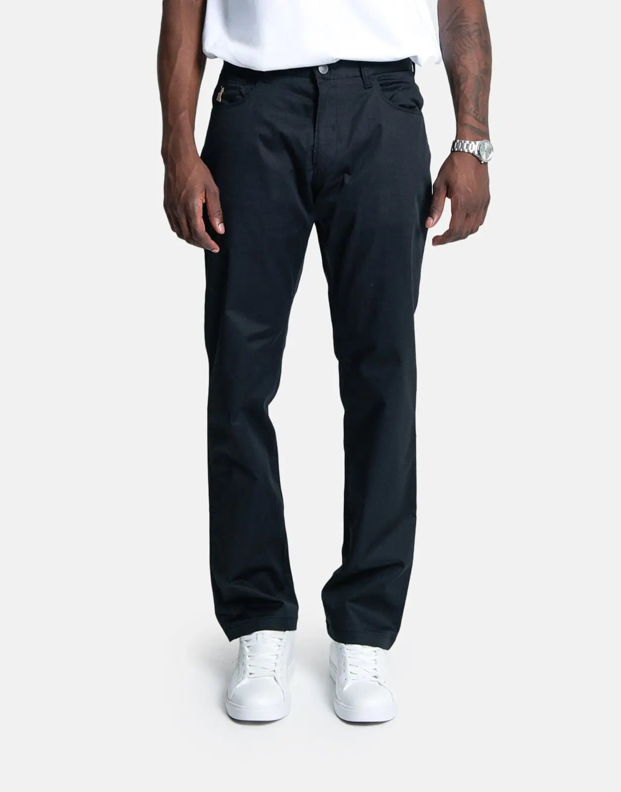Polo 5 Pocket Straight Leg Black Trouser - Subwear