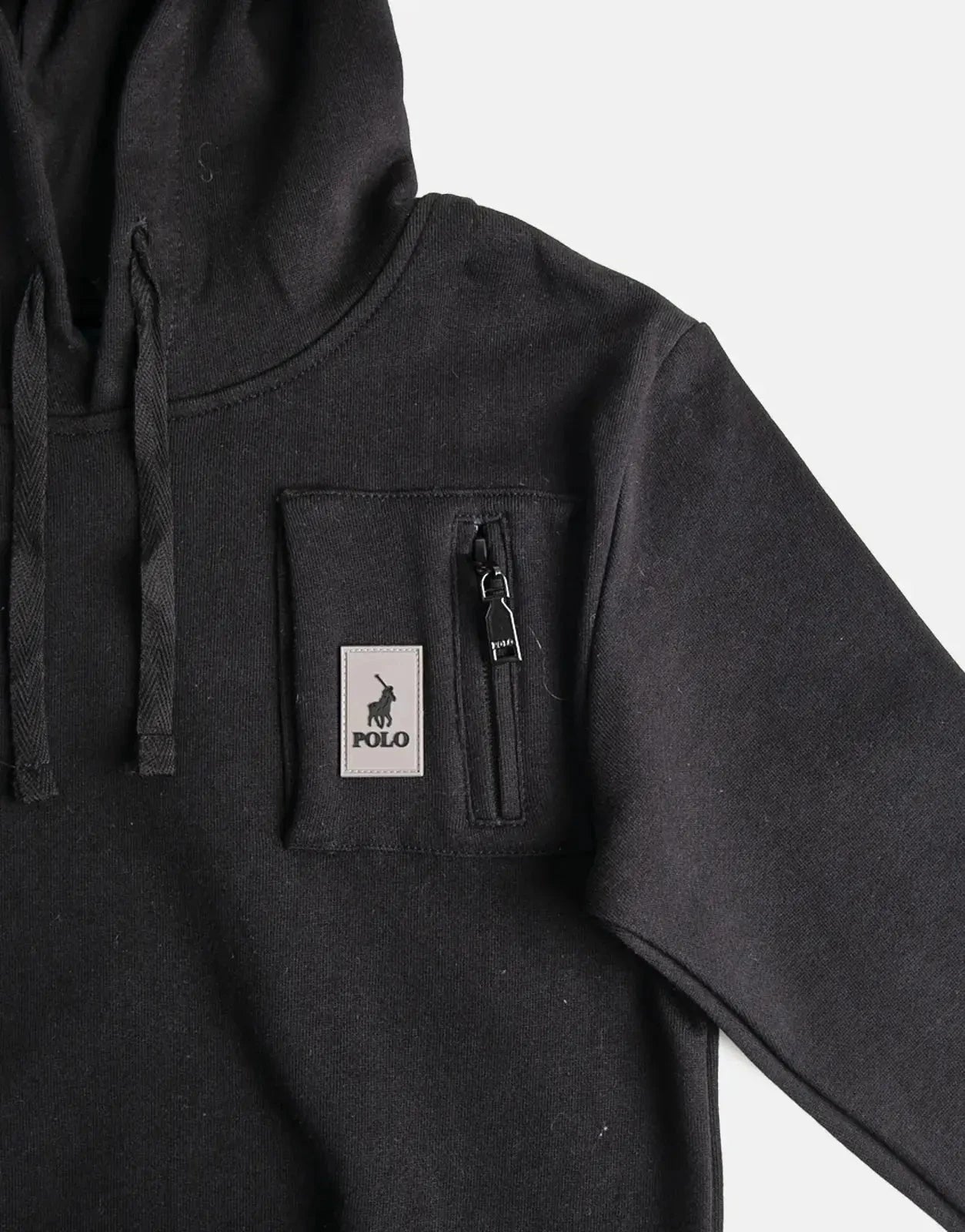 Polo Boys Clayton Black Hooded Sweatshirt - Subwear
