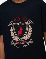 Polo Boys Cory Crested Navy T-Shirt - Subwear