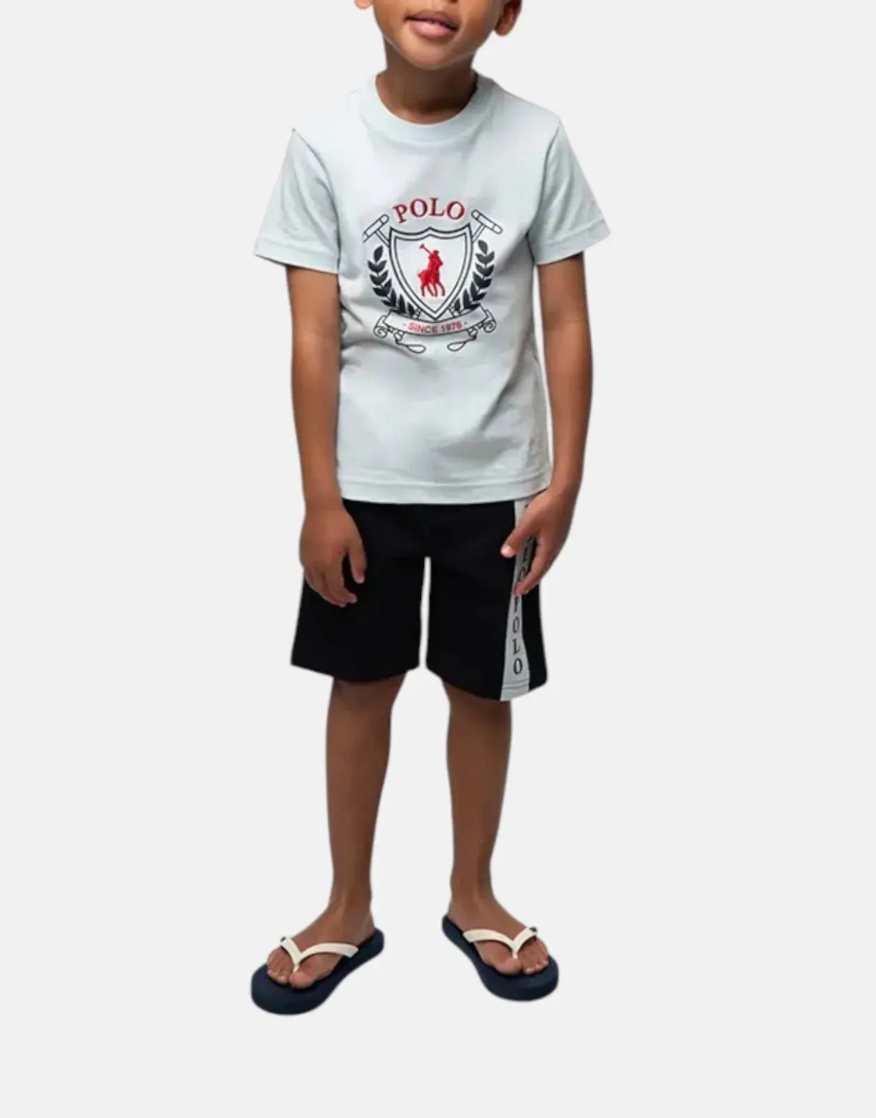 Polo Boys Cory Crested Sky Blue T-Shirt - Subwear