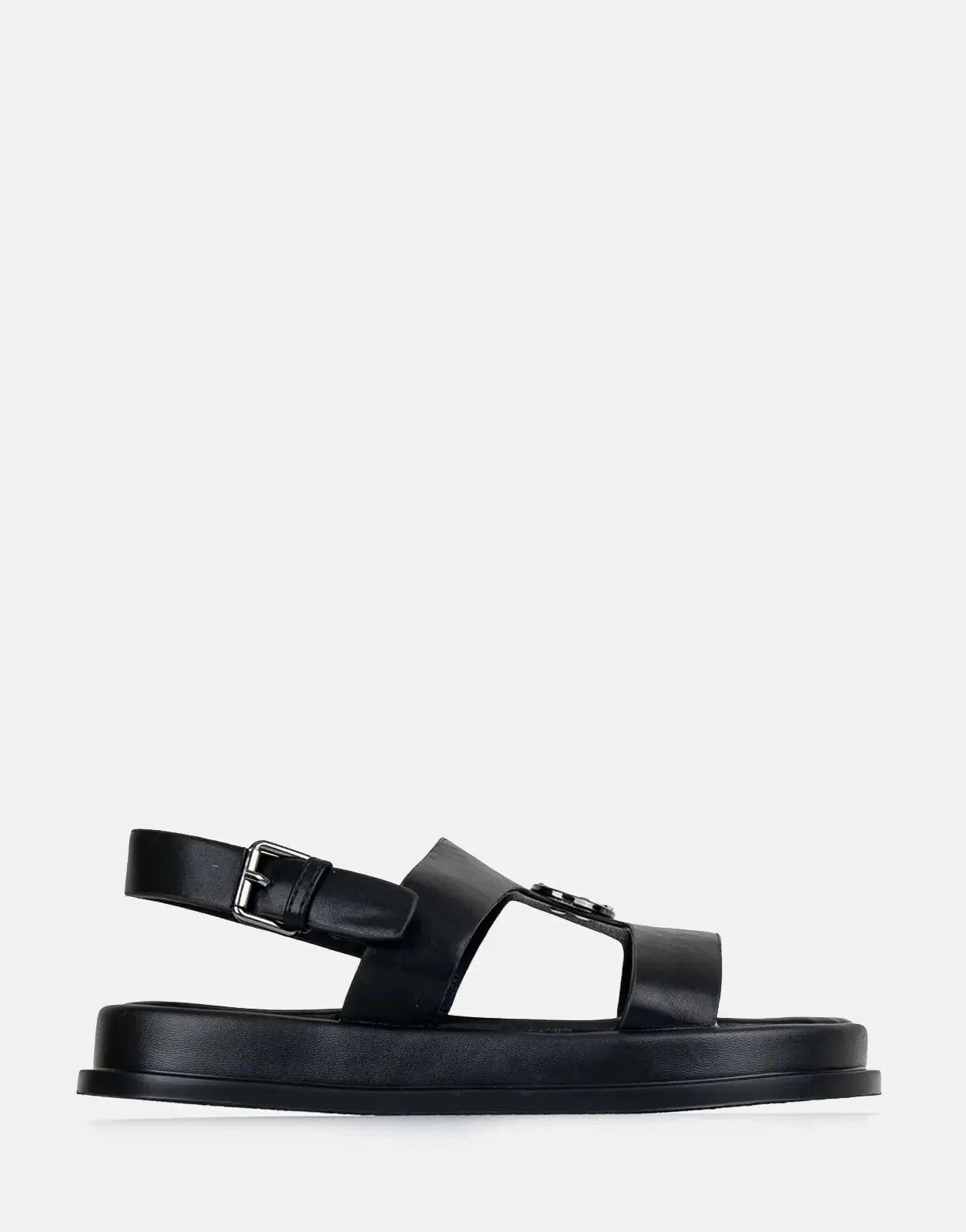 Polo Girls Moulded Trim Black Kids Sandal - Subwear