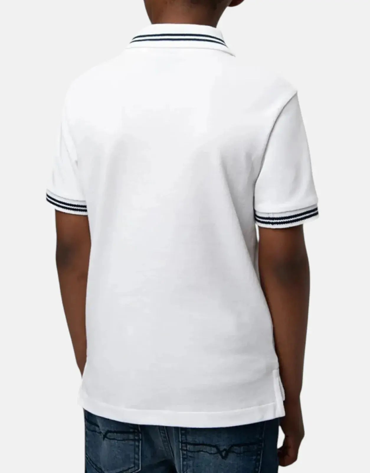 Polo Boys Owen Jacquard White Golfer - Subwear