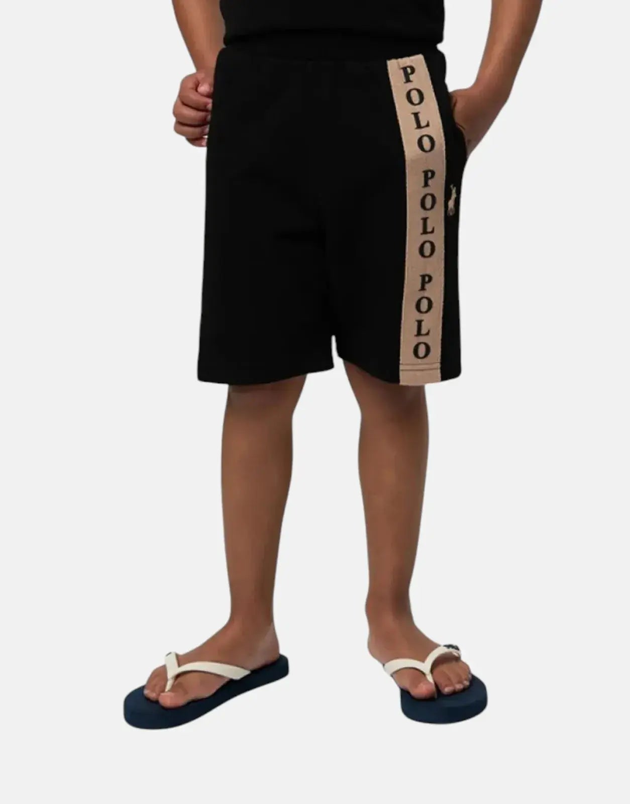 Polo Boys Preston Printed Black Shorts - Subwear