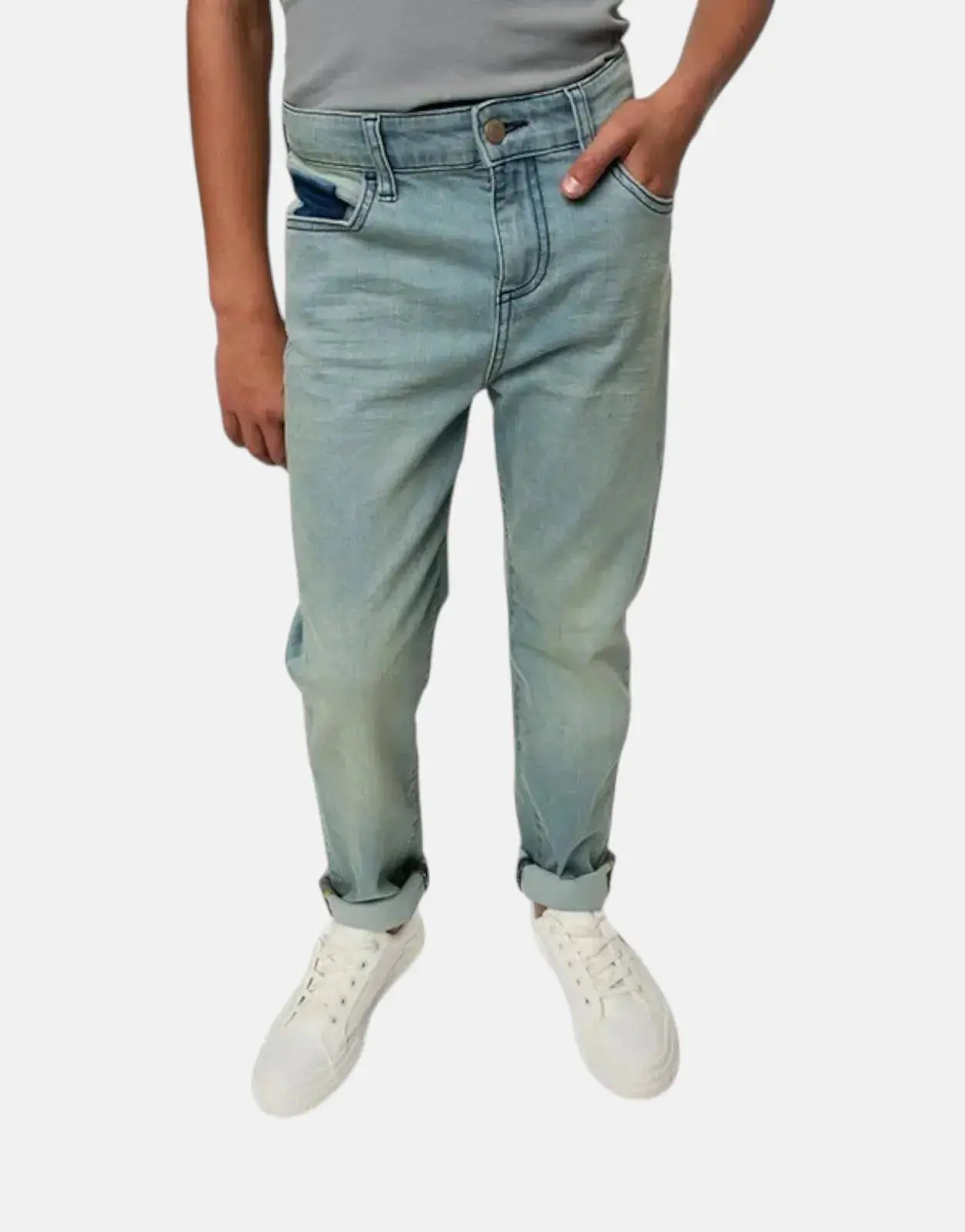Polo Boys Rowan Tinted Slim Fit Light Wash Jeans - Subwear