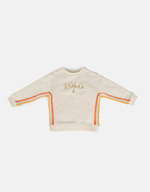 Polo Daniella Knit Panel Sweatshirt Stone - Subwear