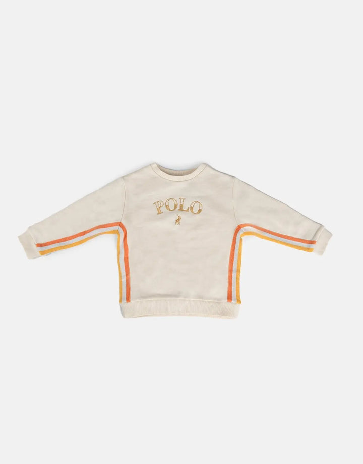 Polo Daniella Knit Panel Sweatshirt Stone - Subwear