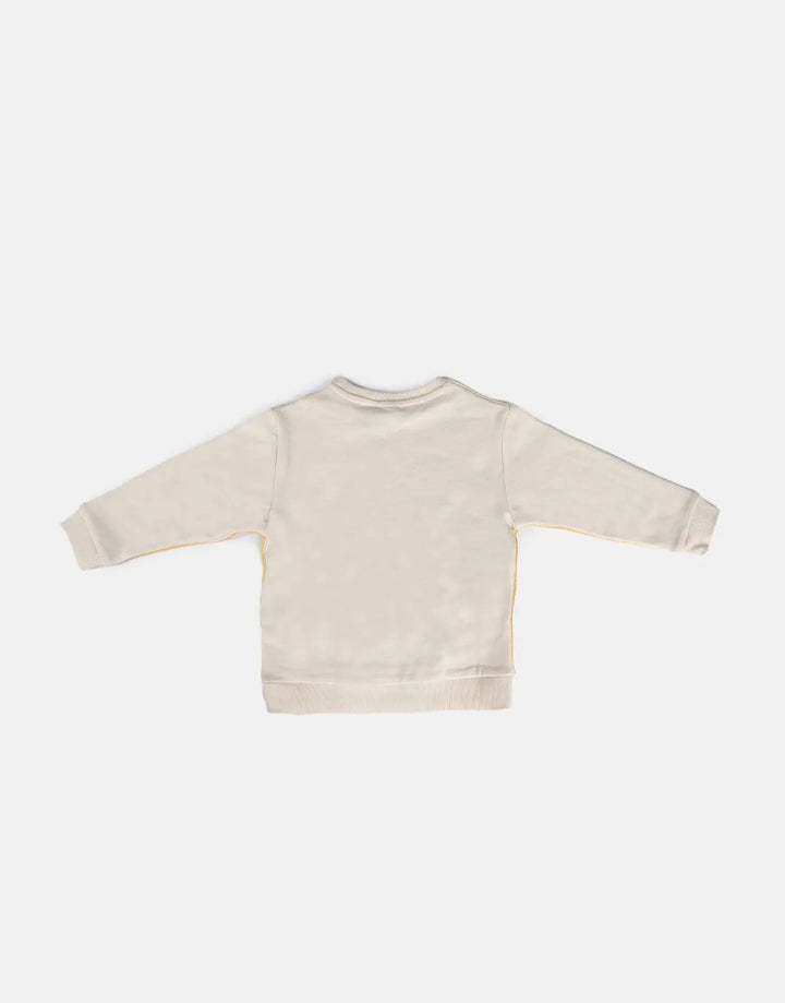 Polo Daniella Knit Panel Sweatshirt Stone - Subwear