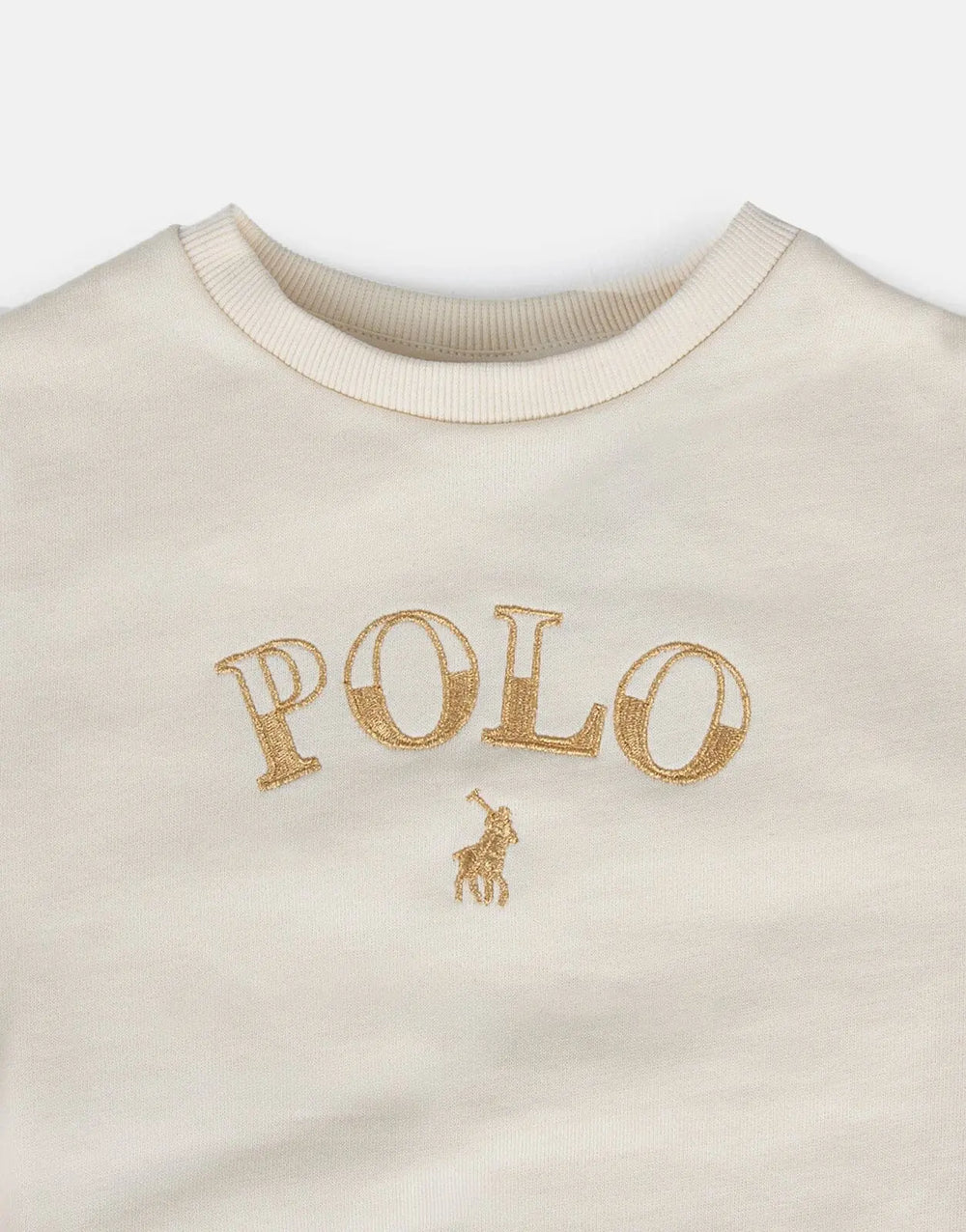 Polo Daniella Knit Panel Sweatshirt Stone - Subwear