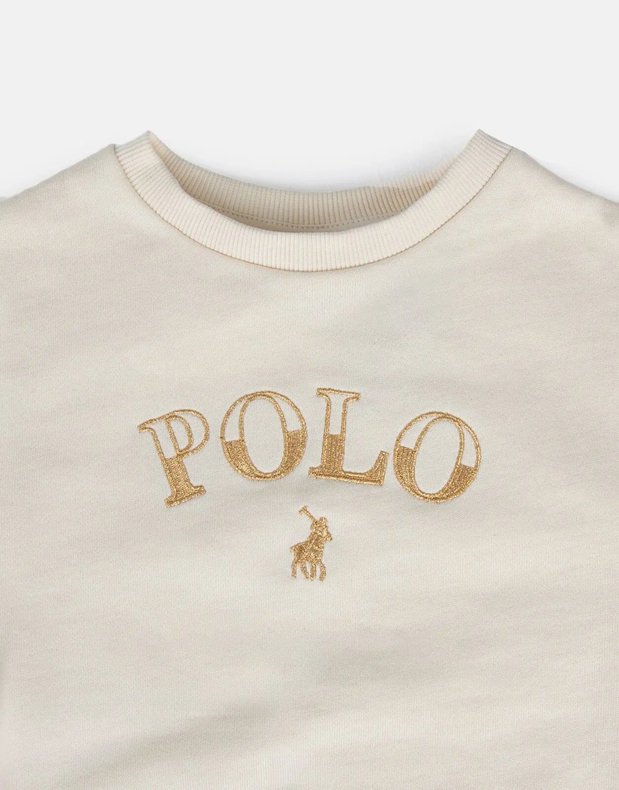 Polo Daniella Knit Panel Sweatshirt Stone - Subwear