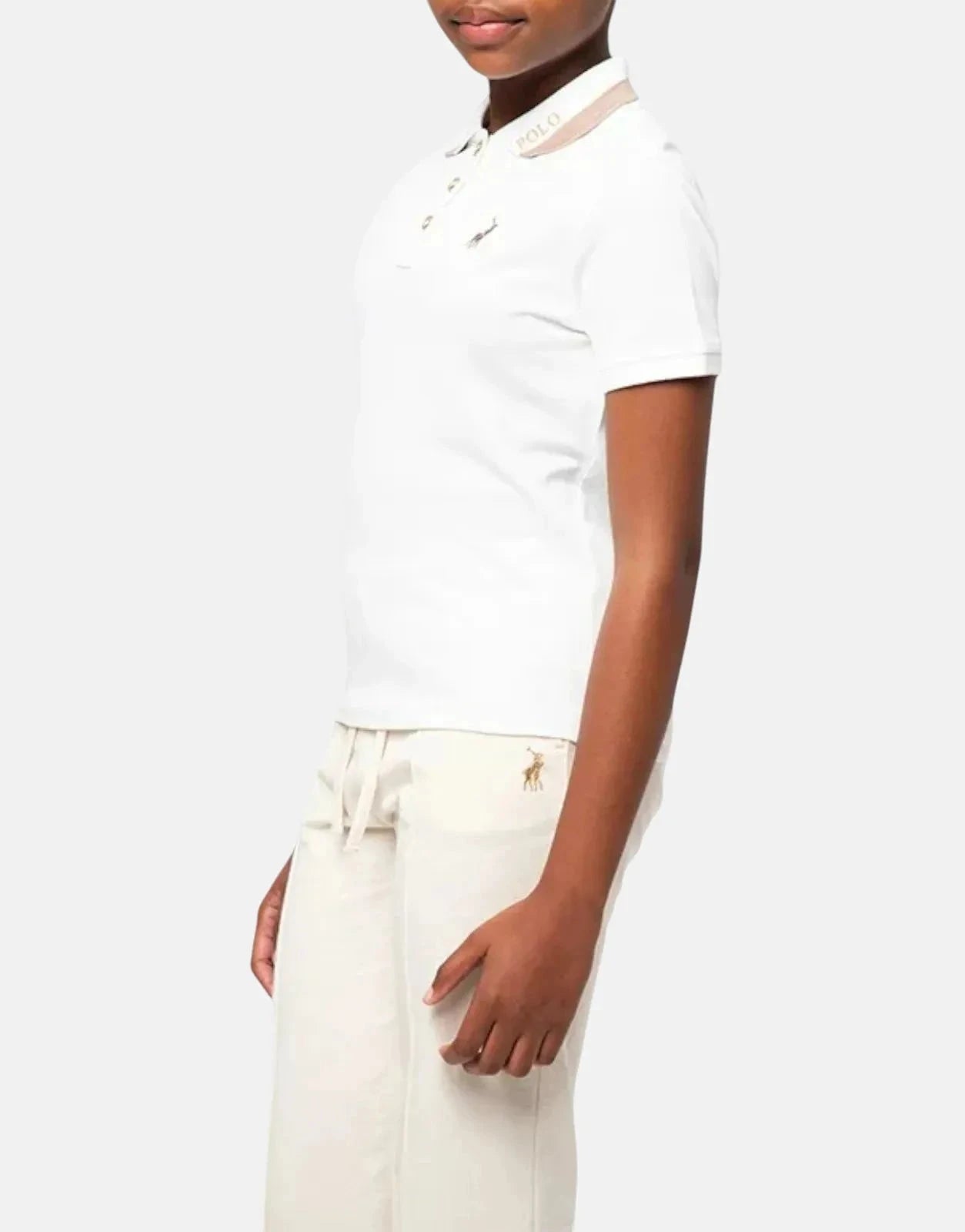 Polo Girls Ashleigh Fashion White Golfer - Subwear