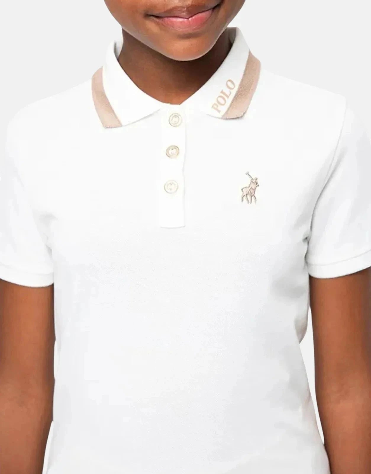 Polo Girls Ashleigh Fashion White Golfer - Subwear