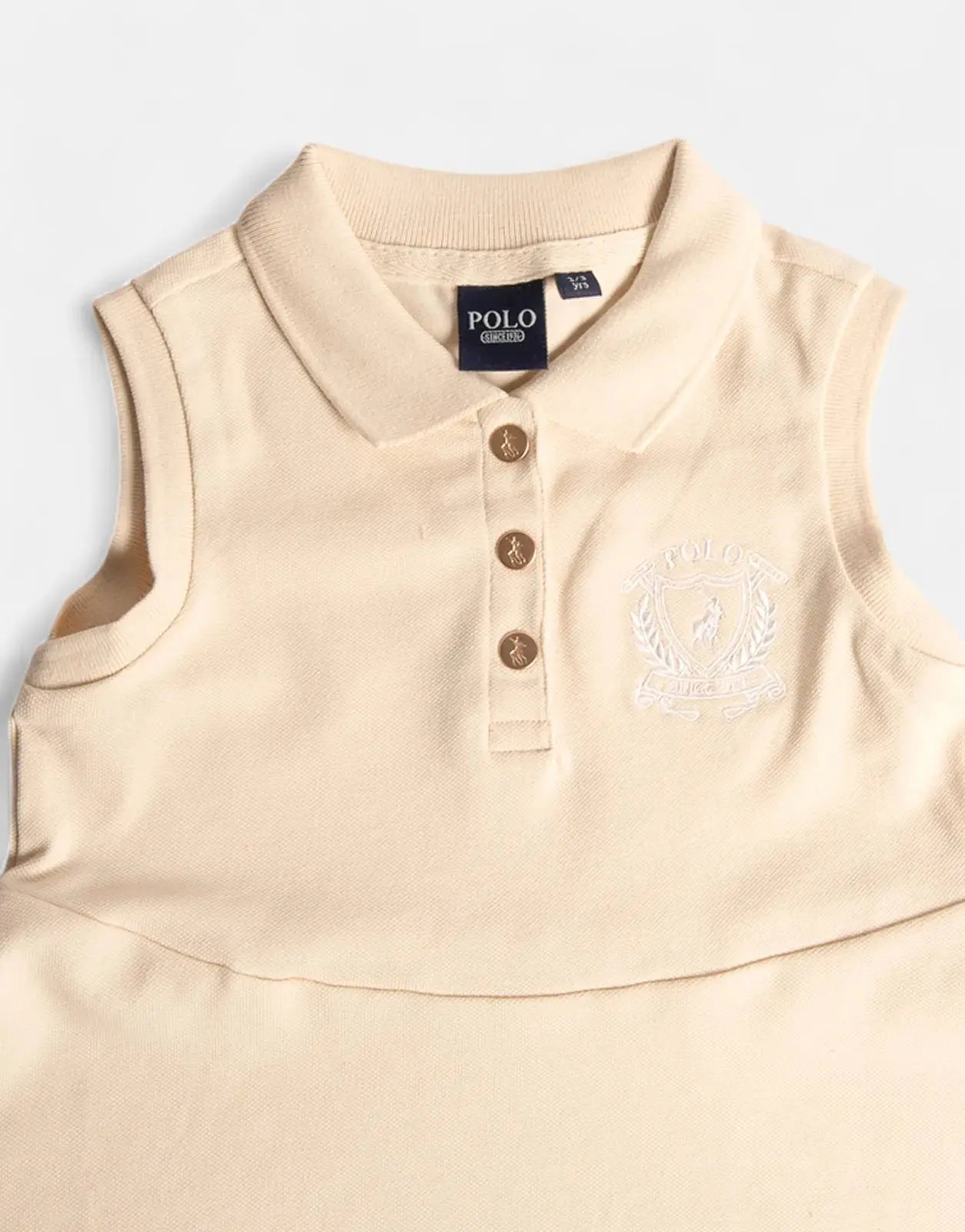 Polo Girls Kerry Crested Stone Dress - Subwear
