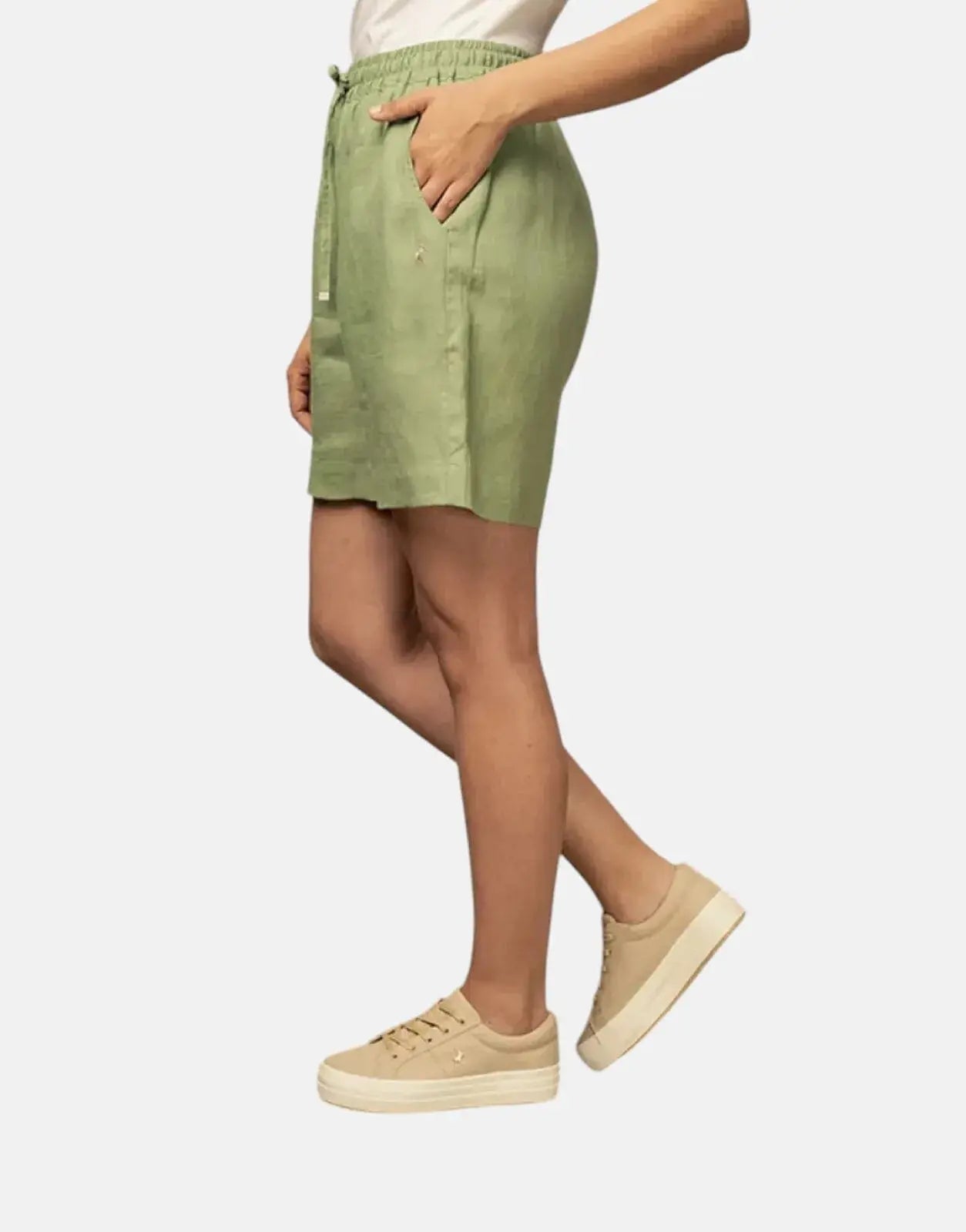 Polo Jenny Linen Mint Shorts - Subwear