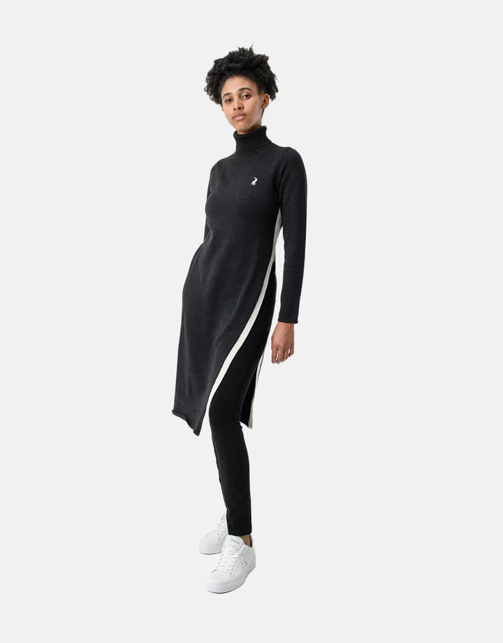 Polo Maya LS Black Knit Long Top - Subwear